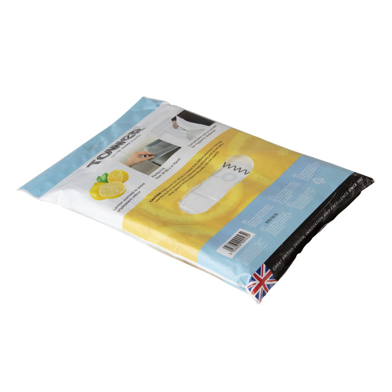 Tower T878000 42-58L Lemon Scented Heavy Duty Drawstring Bin Liners, 20 Pack, White