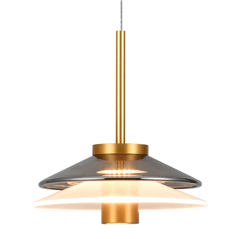 Verona 80.25" Gold Glass LED Pendant Light