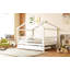 Lit double en bois avec lit gigogne simple-230049484