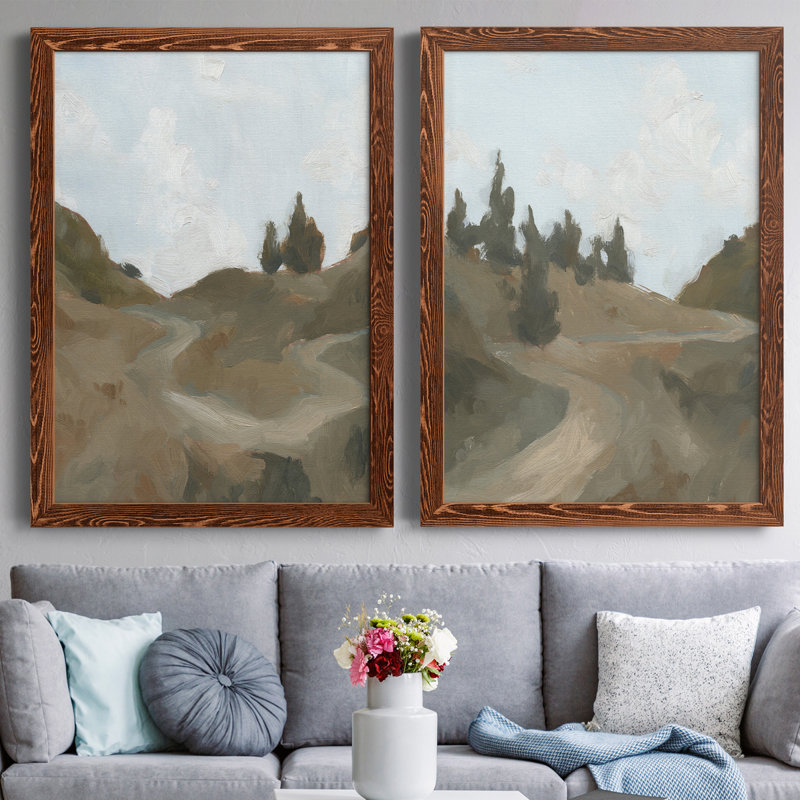 Toile encadrée West Trail Randonnée III de qualité supérieure - prête à être accrochée, H 43,5 po x l 31,5 po x P 1 po