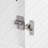 Sleek and Contemporary Shoe Cabinet with Adjustable Shelves, Minimalist Home Organizer with Solid Wood Legs, Storage Sideboard for Entryway, Living Room, White-1405160965