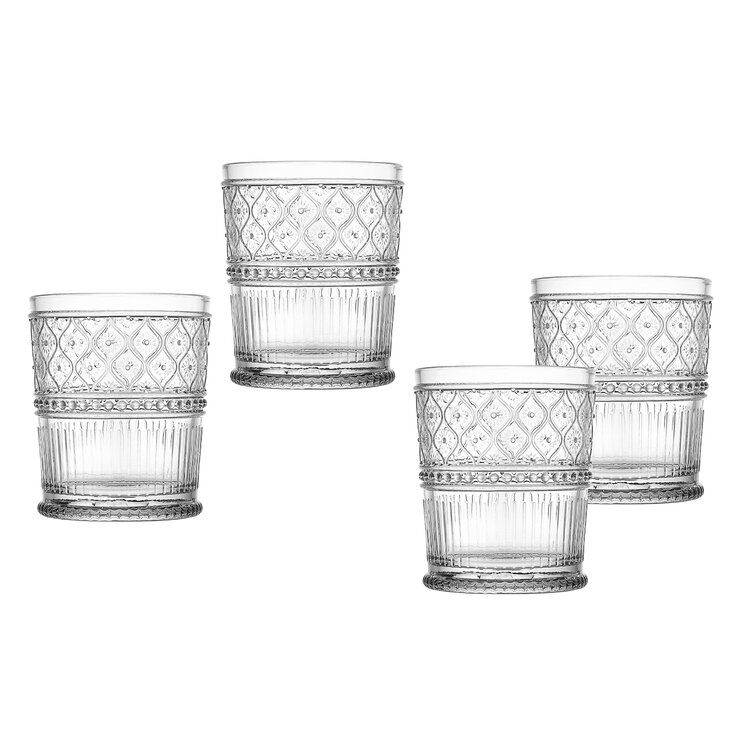 Dublin Crystal 12 Piece Double Old Fashion, Goblet, & Highball