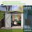 Outdoor Storage Shed, Utility Metal Tool Storage With Lockable Doors And Updated Frame Structure, Large Metal Garden Shed For Backyard, Patio Lawn-113767371-113767372