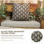 Block Print Throw Pillow Cover, 2 Thick Linen Decorative Cushion Cover-1716331704