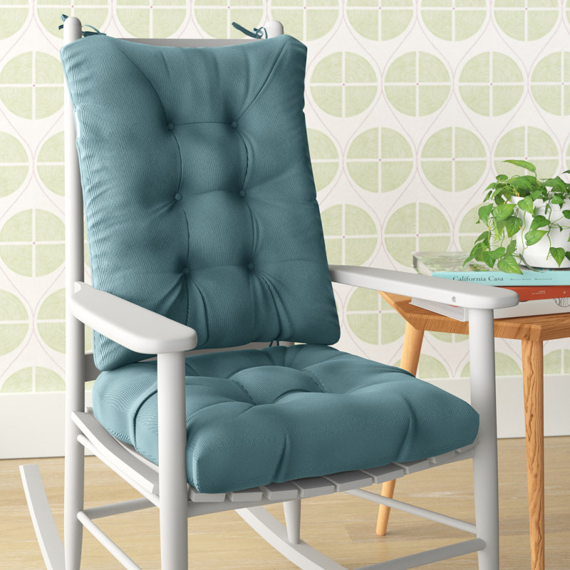 Non-Slip Rocking Chair Cushion Set, Marine