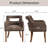 Upholstered Dining Accent Chair With Armrest-1772763931
