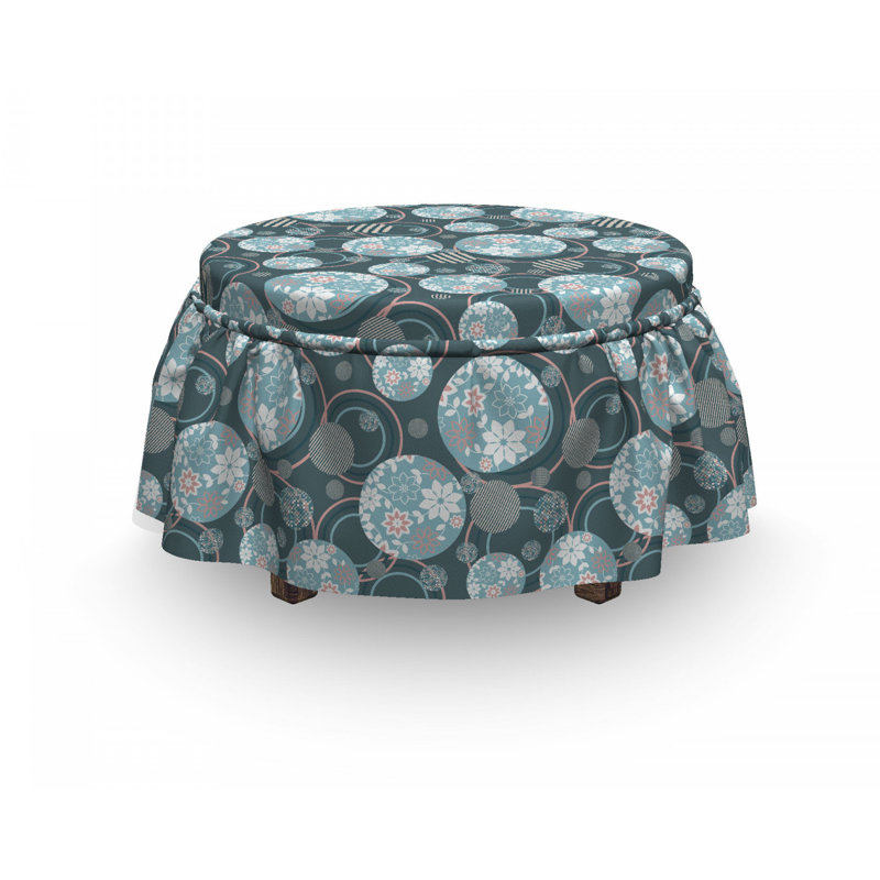 Box Cushion Ottoman Slipcover