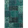 Fusion Wool Southwestern Area Rug in Teal