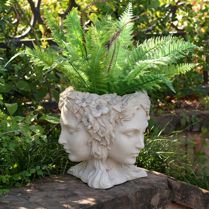 Lady Head Bust Flower Planter Plant Pot