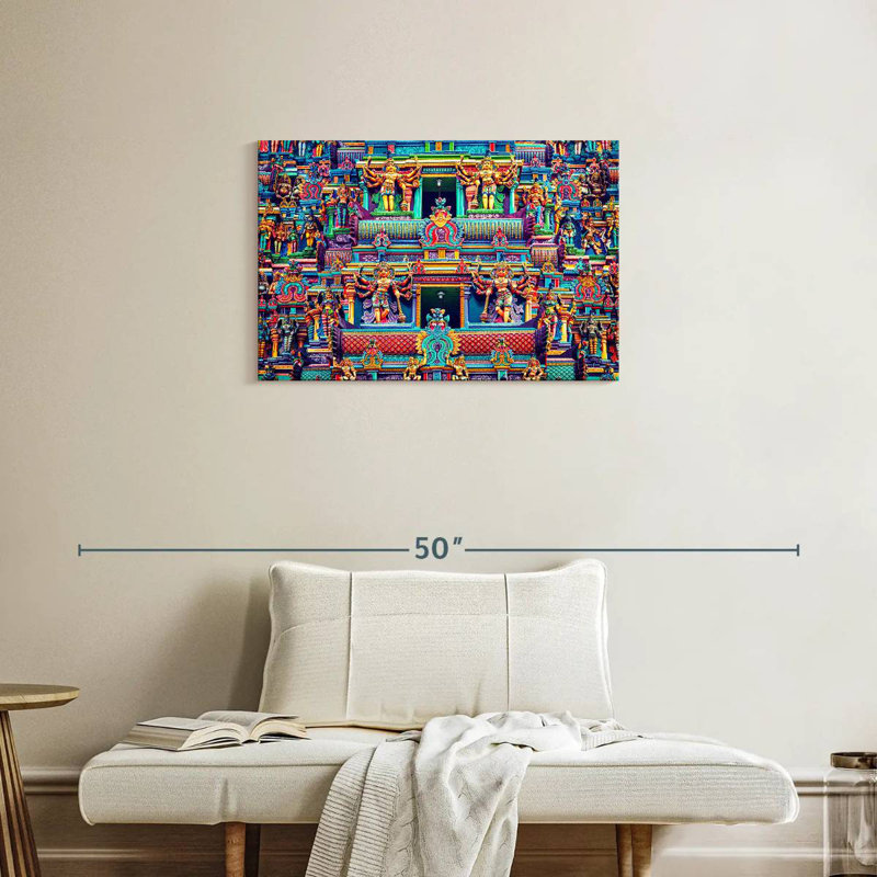 Adella Meenakshi, sculptures d'Amman, H 20 po x l 30 po
