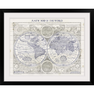 « a new map of the world » par sue schlabach, impression