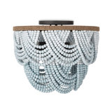 Ombre Wood Bead Flush Mount