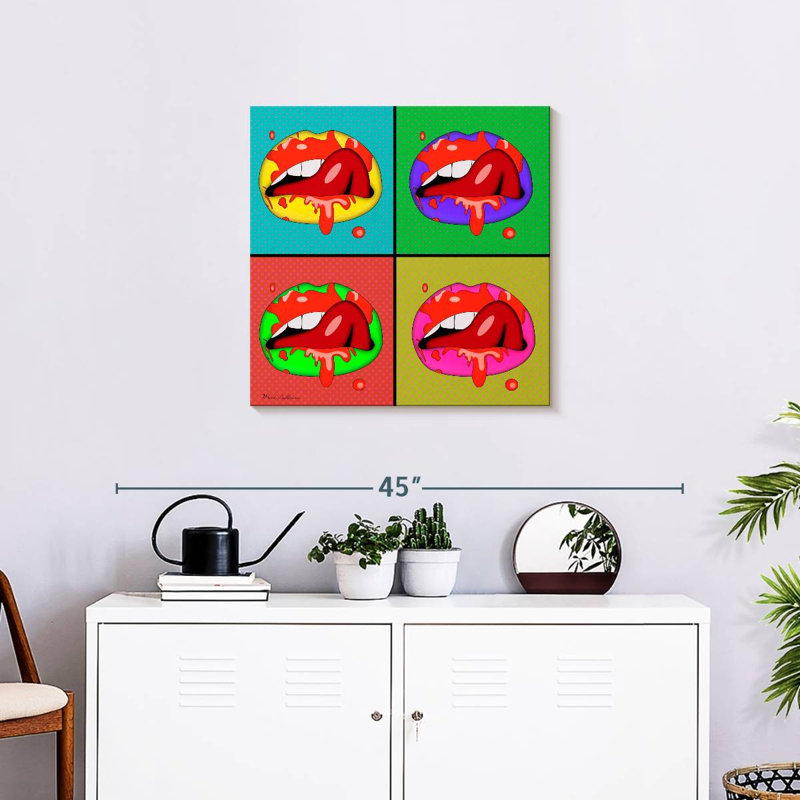 Shuttleworth Lips II, 24" H x 24" W