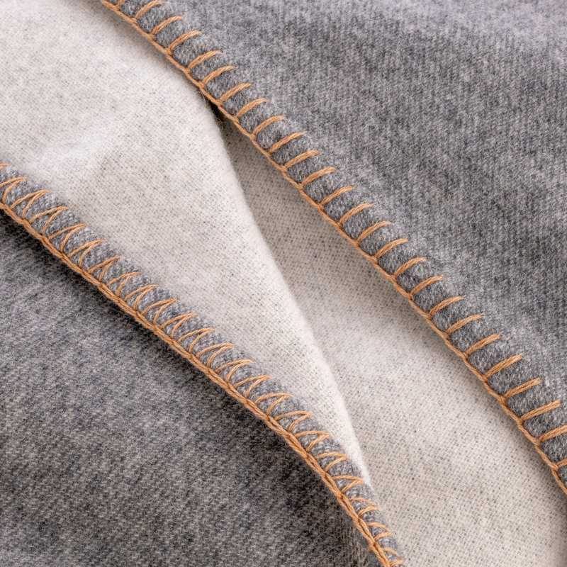 AHWI Wool Throw - Sharkskin Grey, Sharkskin Gray