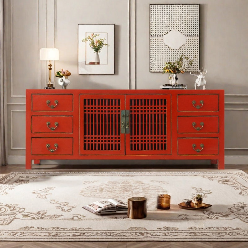 Chinese style storage TV stand