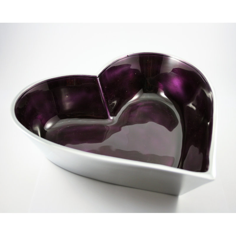 17 Stories Rosevale Aluminum Serving Bowl, Purple