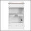 Meuble-lavabo de 20 pouces avec lavabo en céramique, ensemble de meuble-lavabo simple autoportant avec porte à fermeture douce et tablette réglable, style moderne-870406562