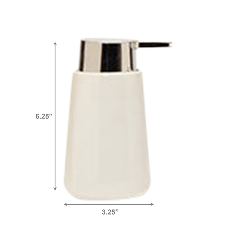 Distributeur de céramique blanc - ensemble de 2, White