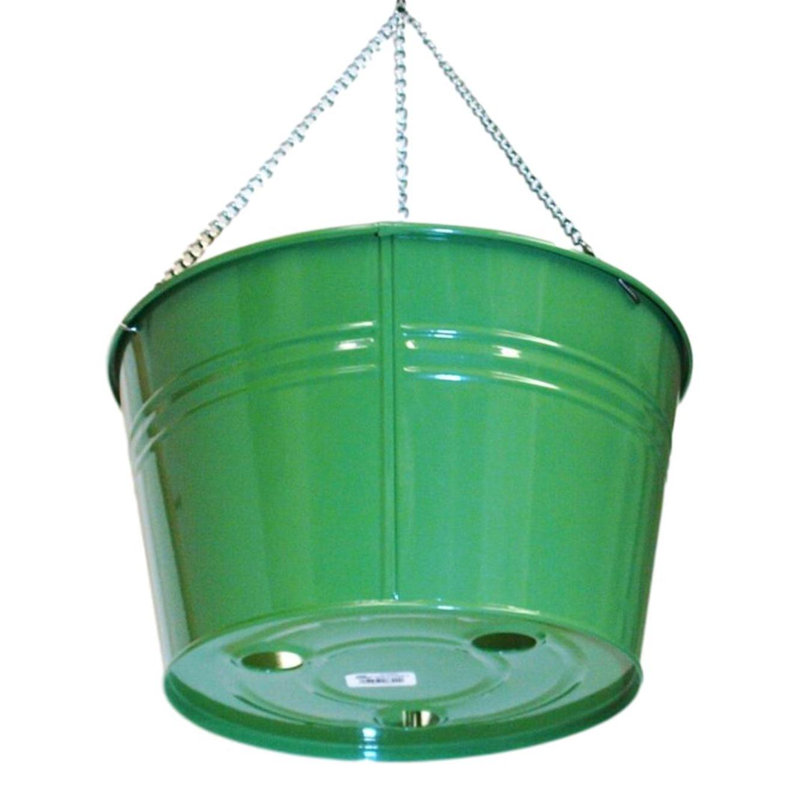 Kilding Metal Hanging Planter, Sage