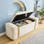 Velvet Upholstered Bench with Flip Top-819649819