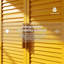 Armoire de cuisine de 71 po de hauteur jaune, armoires de rangement en métal Farmhouse, avec 2 portes à persiennes et 4 tablettes réglables, organisateur de rangement polyvalent, pour la maison, le vestibule, la chambre d'enfant-128814975