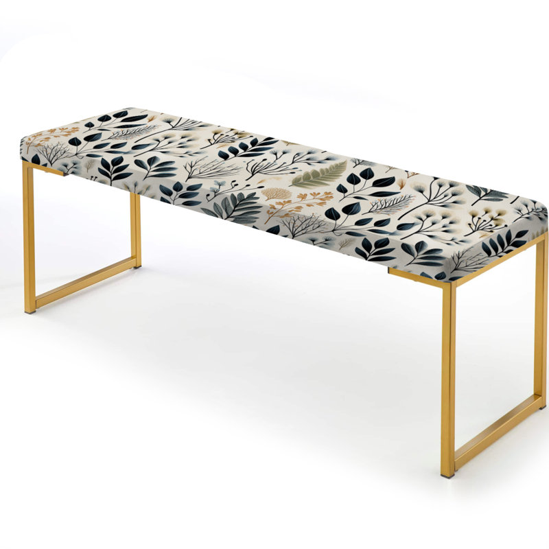 Banc en tissu Monochromes botanique II - Plantes