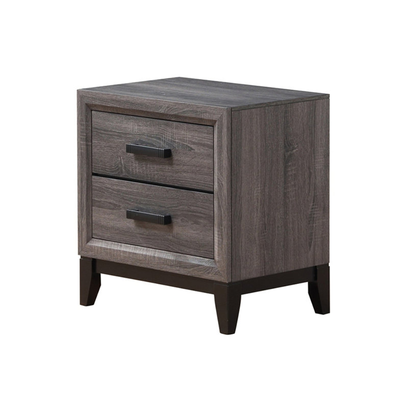 MIRAGE NIGHTSTAND, Black/Gray