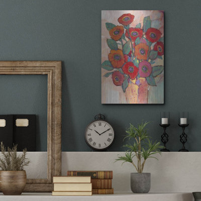 «Poppies in a Vase II» par Tim O'Toole, art mural en métal