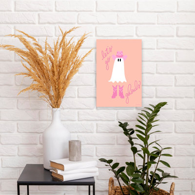 «Let Go Ghouls», art mural abstrait contemporain fantaisiste
