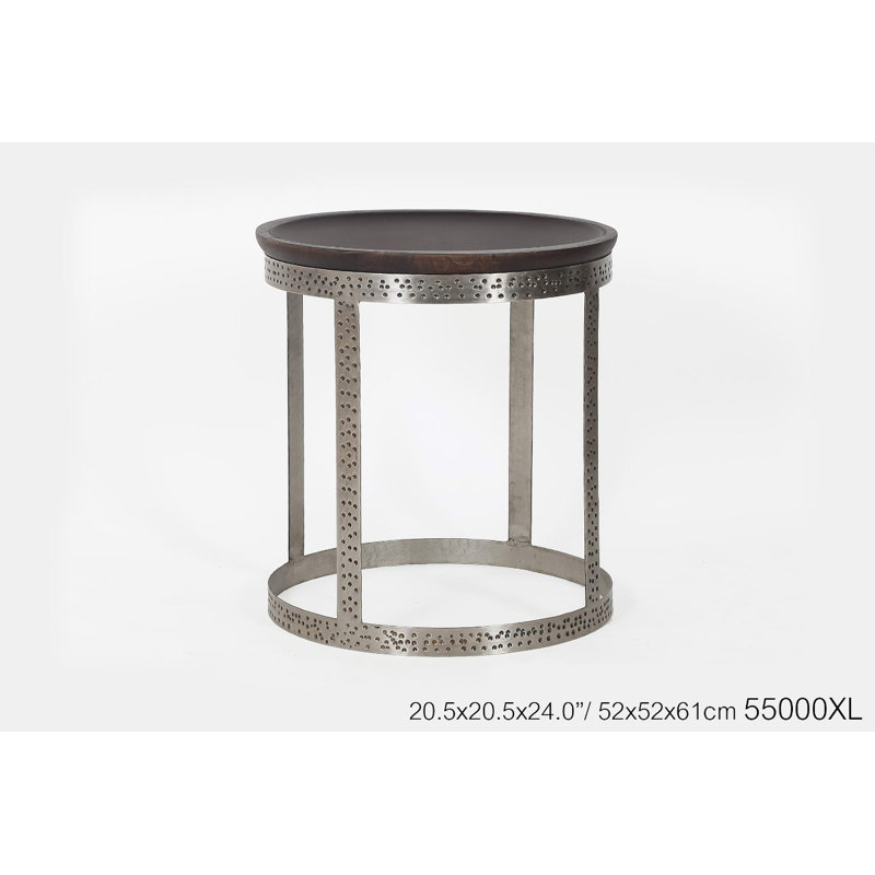 Grande table d'appoint Moxy, H 24 po x l 20,5 po x P 20,5 po