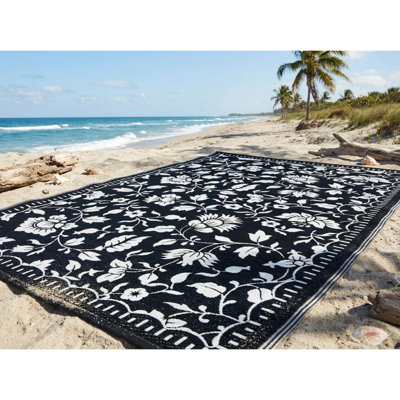 Tapis d'extérieur Tapis d'extérieur réversible résistant aux rayons UV pour l'extérieur, la terrasse, le camping, le balcon, la plage