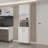 White Kitchen Pantry With 2-Pneumatic Door And Open Storage