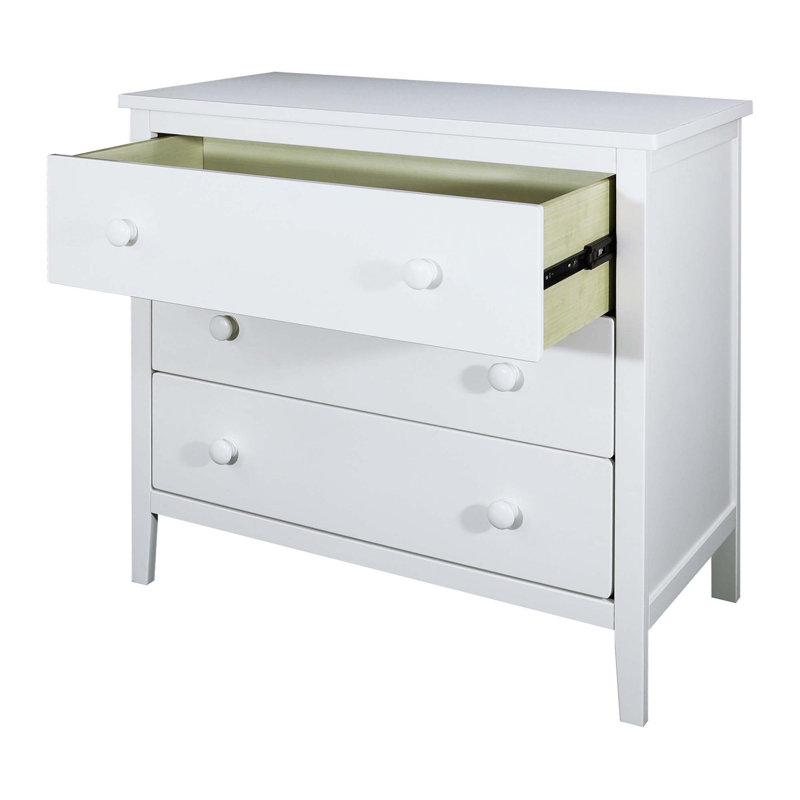 Commode 3 tiroirs Kenslea, Blanc