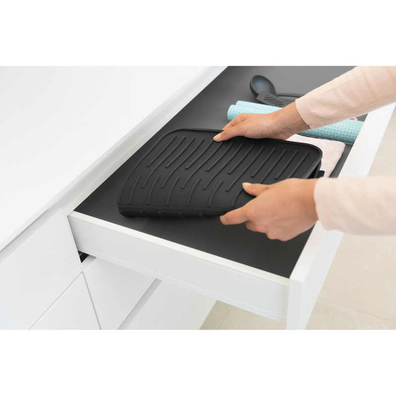 Brabantia Silicone Dish Drying Mat, Dark Grey