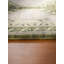 Tapis d'intérieur oriental en laine vert pâle tissé à la main-1147808813