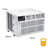 Whirlpool 23,200 BTU 230V Window Mounted Air Conditioner with Supplemental Heat-124282962