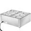 Chauffe-plat électrique commercial à 6 casseroles pour salle de bain 6 * 8 pte Buffet