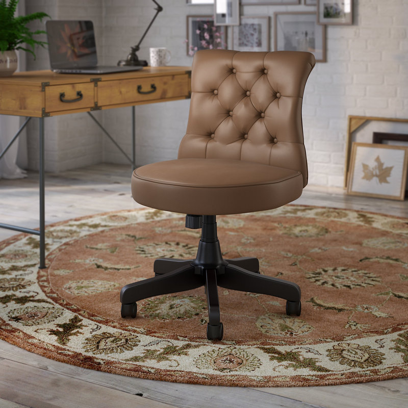Chaise de bureau Bush, Brun clair