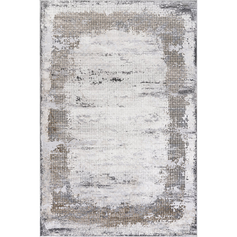 Tapis transitionnels ivoire / gris Lafi Collection, Rectangle 1 pi 9 po x 3 pi 2 po