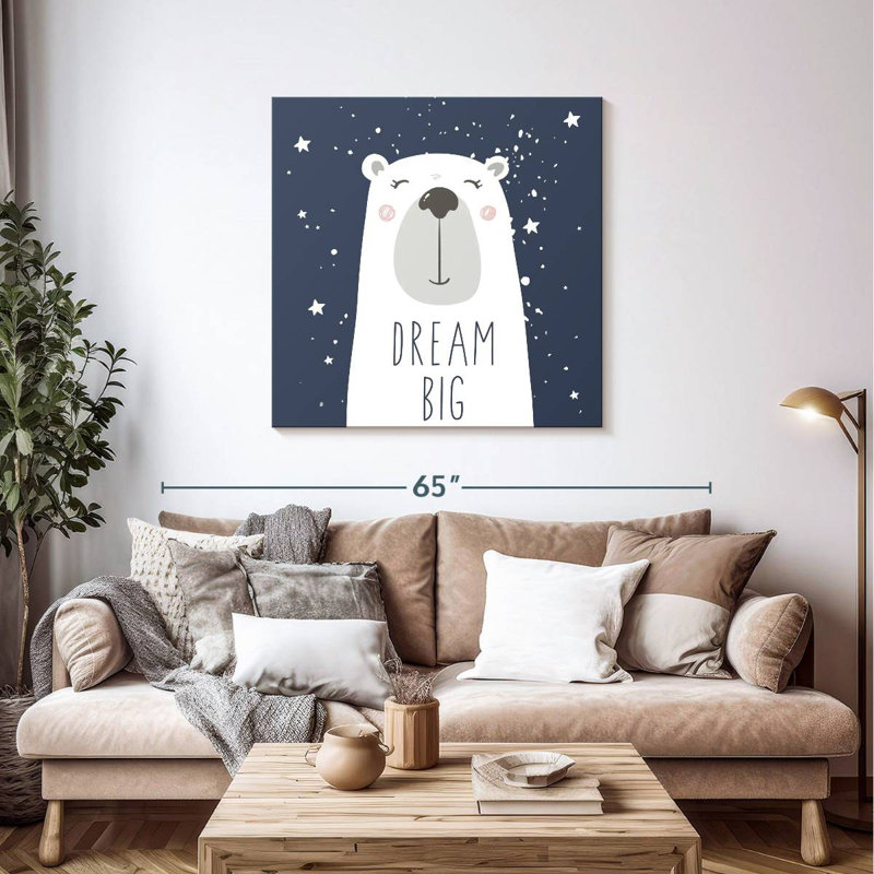 Ashelle Dream Big Bear, typographie, H 39 po x l 39 po