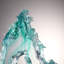LIULI Crystal, Mountain and Pine Sculpture, Camellia, Tai Chi Series | Evergreen Mountain Spirit