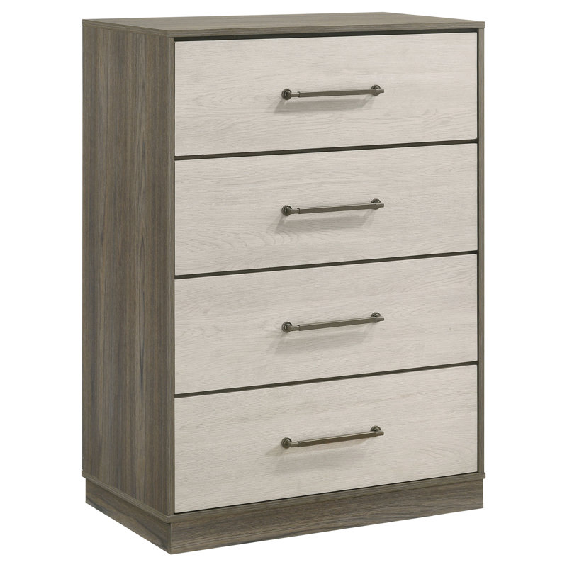 Commode 4 tiroirs Litchfield Chêne gris