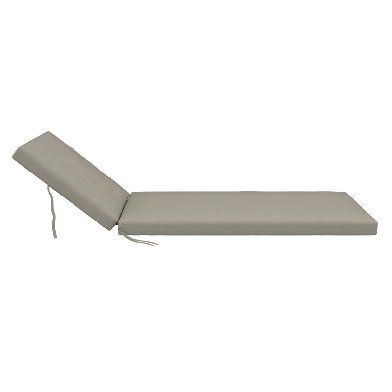 Outdoor Sunbrella® Chaise Lounge Cushion, Spectrum Dove Sunbrella® Plainweave, 23" x 29"/25" x 47" 