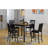 Marble Top Metal Base Dining Table