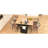 55.7" Large Kitchen Island With 2 Drop Leaf, Rolling, Power Outlet, Folding Table For Use, 3 Drawers, Black Socket, Dining Table, Storage Area Unit Cabinet Box,-401803699