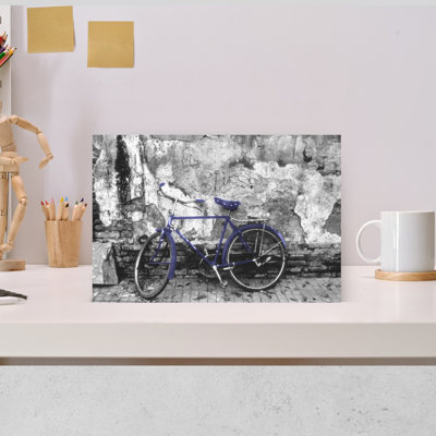 Color Pop, Bike Against Wall, Beijing, China, Veri Peri Vintage Wall Art