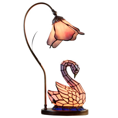 Lampe d'appoint Poelking Swan Tiffany avec veilleuse