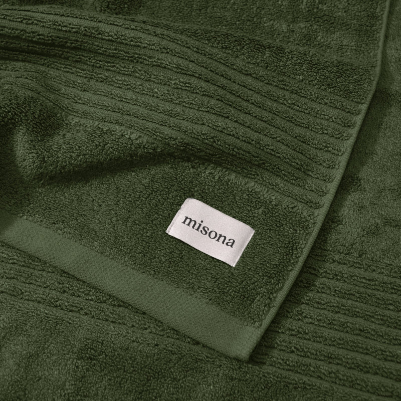 Ultrasoft Sustainable Bamboo Hand Towel Set, Green