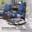 3 Pieces Wicker Patio Furniture Set, PE Rattan Rocking Chairs with Coffee Table, Cushions, Outdoor Bistro Set for Porch, Garden, Poolside-722782746