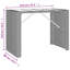 Lavel Rectangular Metal Outdoor Bar Table , cm W 80cm cm D-1317752963-1317753087